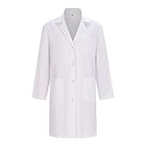 MISEMIYA - Bata Laboratorio Mujer - Bata Blanca Laboratorio Mujer - Bata Medico Mujer -...