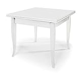 Mar.c.a. Design, Mesa Comedor Extensible, Mesa de Comedor Madera, Blanco - Mesa Cocina...