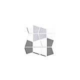 SILENT4® Paneles acústicos Pared Conjunto, 16 elementos de fieltro acústico Blanco Gris...