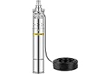 Husuper Bomba Sumergible 220V 750W Bomba de Agua Eléctrica Caudal Máximo 175 m Bomba...