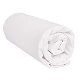 I LIKE Sabana Bajera Ajustable 100% ALGODÓN Serie Oro Color Blanco Cama DE 150 =...