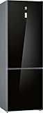 Balay 3Kfd778Ni Frigorífico Combinado, 203 x 70 cm, D, 438 L, Cristal Negro