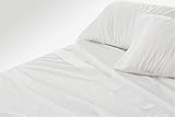 Burrito Blanco Sábanas de Hostelería | Juego de Sabanas 90 | 100% Algodón | Cama...
