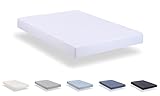 Todocama - Sábana Bajera Ajustable de Microfibra cepillada Extra Suave. (Cama 120 x...