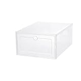 Cajón de caja de zapatos de plástico transparente, caja de almacenamiento de zapatos...