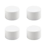 HJGarden 4 unids 1 pulgada 25mm PVC Pipe End Cap Fitting blanco PVC Pipe Protección...