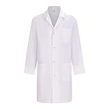 MISEMIYA - Bata Laboratorio Unisex - Bata Blanca Laboratorio Hombre - Bata Medico Mujer -...