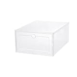 KNOKR Organizadores de cajones, caja de zapatos de plástico transparente gruesa caja de...