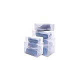 KNOKR Organizadores de cajones, 6 unidades apilables para zapatos, cajas de almacenamiento...