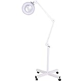 SHENXINCI Lámpara de Aumento LED 16x Lámpara de pie Lámpara de Lupa Rotación de Vidrio...