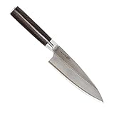 Totiko Cuchillo de cocina profesional japonés, cuchillo profesional de acero, hoja de...