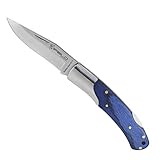 iFIELD Navaja Camper EL29021, con mango Stamina azul, hoja de 7,8 cms de acero inox 3Cr13,...