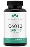 CoQ10 200mg cápsulas líquidas - CoQ10 200mg cápsulas blandas - Coenzima Premium Q10 -...