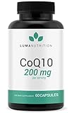 CoQ10 200mg cápsulas líquidas - CoQ10 200mg cápsulas blandas - Coenzima Premium Q10 -...