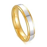 CXWK Moda Diseño Simple 316 Anillos de Acero de Titanio Anillos de Pareja de Amantes...