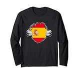 Camisa con la bandera de España Orgulloso de ser español Manga Larga
