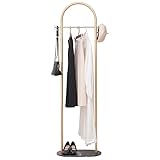 Cre Cra Mármol Perchero,Oro Perchas,Perchero de Metal,Multifuncional Estante para Ropa,...