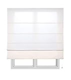 Estores Basic, Stor plegable con varillas, Crudo, 90x175cm, estores para ventana, estores...