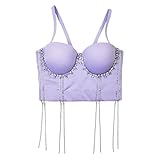 Heart Neck Sexys Cropped Top Performing Belly Dance Camisole Tanks Chaleco Fishbon Corsets...