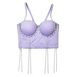 Heart Neck Sexys Cropped Top Performing Belly Dance Camisole Tanks Chaleco Fishbon Corsets...