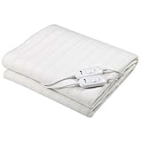 Manta eléctrica/Calentadora de cama, dimensiones: 160x140cm lavable. 2 Ajustes de...