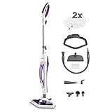 Polti Vaporetto SV440_DOUBLE escoba a vapor con cepillo Vaporforce, 15 in 1 con limpiador...