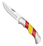 Tiendas LGP - Albainox 18704, Navaja acero Inox. Hoja 7,8 cm. Mango en Acero Inox. y...