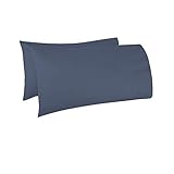 Pizuna - Set de 2 Fundas de Almohada de 400 Hilos, 100% Fibra Larga Las Fundas de...