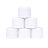 ISIYINER Cinta de Encaje 6 Rollos Blanco Floral Vintage Cordón de Ajuste de Encaje para...