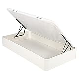 What The Sleep I Canapé Juvenil Apertura Lateral 90x190 I Blanco I Alta Resistencia y...