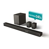 Hisense Barra de Sonido AX5100G con 340W, 7 Altavoces y subwoofer 6.5, Dolby Atmos, DTS...