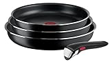 Tefal Juego de 3 sartenes Ingenio Easy On con mango extraíble:3 sartenes de...