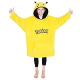 Pokemon Sudadera Niño, Pikachu Sudadera Manta con Capucha de Forro Polar, Sudaderas...