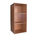 AntonaShop Estantería modular de colores de madera MDF laminada (cerezo)