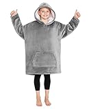 CityComfort Sudadera Batamanta Niña - Sudaderas Blanket Hoodie para Niñas (Gris)