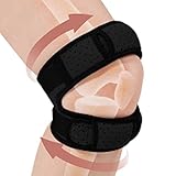 Povanjer Rodillera estabilizadora rotuliana | Soporte de correa de rodilla ajustable,...