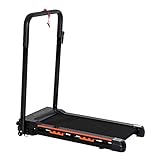HOMCOM Cinta de Andar Plegable Cinta de Correr 1-6 km/h con Botón de Emergencia Pantalla...
