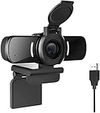 LarmTek Web Cámara con micrófono,Cámara para PC con Cubierta para Cámara Web,Cámara...