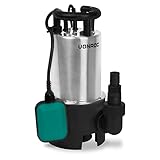 VONROC Bomba sumergible de acero inoxidable - Bomba de agua - 1100W - 20000 l/h - Para...