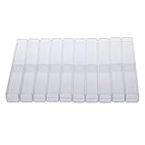 THerwen Estuche para lápices, 10 unidades, pequeño estuche de plástico para lápices...