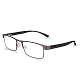 Amazon Brand - Eono Gafas no graduadas de bloqueo de luz azul, antirreflejos, alivian la...