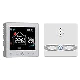 Qiumi RF pantalla LCD táctil VA pantalla a color termostato inalámbrico de caldera...