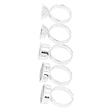 Taza de Anillo de Tinta de Tatuaje, 5 uds. Anillo de Pegamento de Extensión de Pestañas...