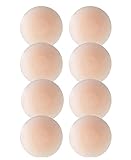 LETJUM 4 Pares Pezoneras Redondas de Silicona Pegatinas Suaves para Mujer Cubierta de...