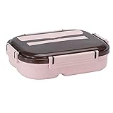 KNOKR Lonchera, lonchera Bento Box para la escuela, niños, oficina, trabajo, microondas,...