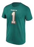 Fanatics - Camiseta NFL Miami Dolphins Tagovailoa Name & Number Graphic – Turquesa Color...