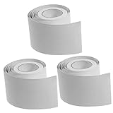 KONTONTY 3 Uds Zócalo Autoadhesivo Pvc Mármol Blanco Decorar