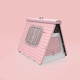 JYCCH Casa de Perro de plástico Plegable Exterior, Perrera Impermeable para Mascotas,...