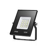 10W Mini Foco LED para Exteriores, 800LM Luz de Seguridad para Exteriores, Reflector de...