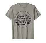Tienda de techo 4 x 4, todoterreno, camping, vacaciones Camiseta